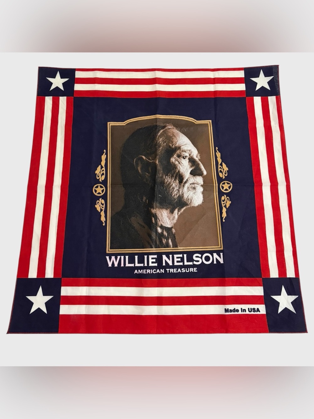 Willie Nelson American Treasure Flag Bandana